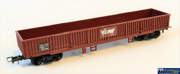 Plm-Pa601110 Freightline Vobx Gondola #110 V/Line Red Oxide Ho Scale Rolling Stock