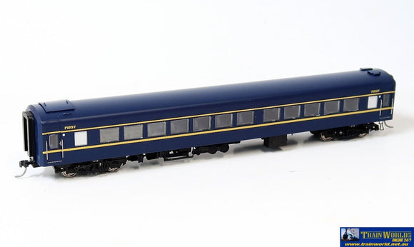 Plm-Pc500A Powerline Z-Type Carriage (Broad Gauge) #4Az First-Class Vr Blue/gold Art-Deco Ho Scale