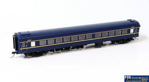 Plm-Pc500B Powerline Z-Type Carriage (Broad Gauge) #5Az First-Class Vr Blue/gold Art-Deco Ho Scale