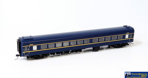 Plm-Pc500D Powerline Z-Type Carriage (Broad Gauge) #7Az First-Class Vr Blue/gold Art-Deco Ho Scale