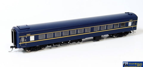Plm-Pc500F Powerline Z-Type Carriage (Broad Gauge) #11Az First-Class Vr Blue/gold Art-Deco Ho Scale