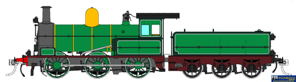 Pre-Order Twy-04Xs Train World Vr Y-Class 0-6-0 Tender-Engine #Y108 Darker Green With Brass Dome