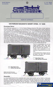Sem-R30P Steam Era Models Kit Vr U-Type Short-Steel Louvre-Van Without Any Trap-Door Ho Scale