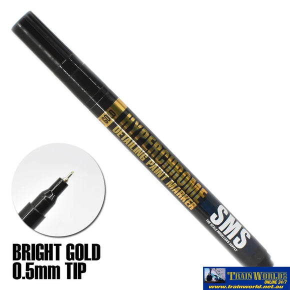 Sms-Mkr02 The Scale Modellers Supply Hyperchrome Marker (Bright Gold) 0.5Mm Glueandpaint