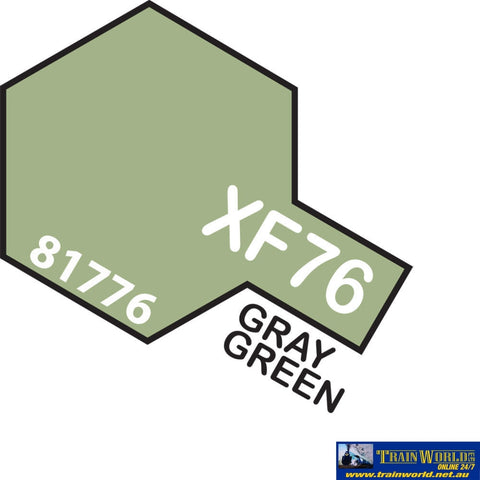 Tam-T81776 Tamiya Acrylic (Water) Paint Mini Flat Xf-76 Gray Green 10Ml Glueandpaint