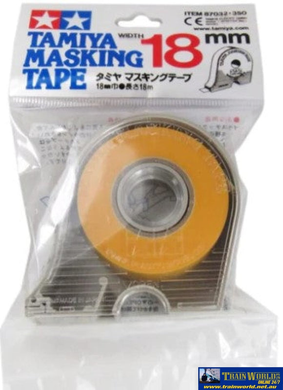 Tam-T87032 Tamiya Masking Tape 18Mm-Width With Dispenser (8M-Length) Glueandpaint