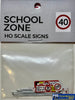 Ttg-005 The Train Girl -Signage- School Zone Pack Ho Scale Scenery