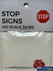 Ttg-007 The Train Girl -Signage- Stop Sign (4-Pack) Ho Scale Scenery