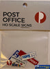 Ttg-017 The Train Girl -Signage- Áussie Advertising Post Office (6-Pack) Ho Scale Scenery