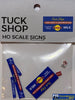 Ttg-040 The Train Girl -Signage- Áussie Advertising Tuck Shop (6-Pack) Ho Scale Scenery