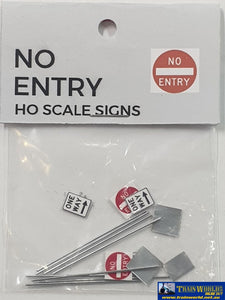 Ttg-048 The Train Girl -Signage- No Entry Pack Ho Scale Scenery