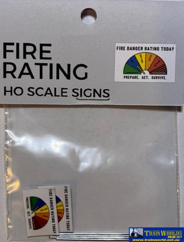 Ttg-049 The Train Girl -Signage- Fire Rating Sign Ho Scale Scenery