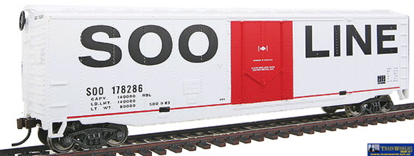 Wal-1671 Walthers-Trainline 50 Plug-Door Boxcar - Ready To Run Ho Scale Rolling Stock