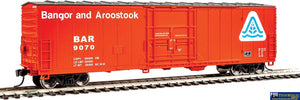 Wal-2042 Walthers-Mainline 50 Fge Insulated Box Car #9070 Bangor & Aroostook Ho Scale Rolling Stock