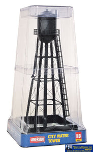 Wal-2825 Walthers Cornerstone Built Ups City Water Tower Black Ho Scale Structures