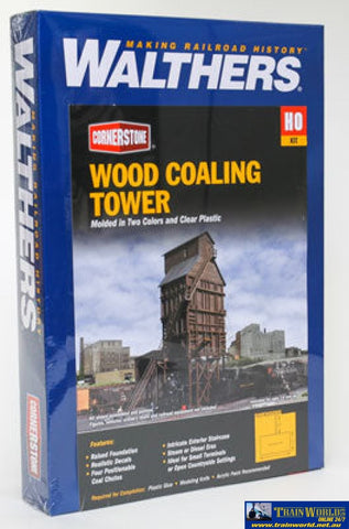 Wal-2922 Walthers Cornerstone Kit Wood Coaling Tower Ho Scale Structures