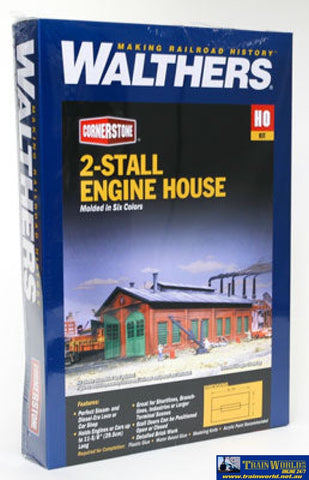 Wal-3007 Walthers Cornerstone Kit 2 Stall Engine House Ho Scale Structures