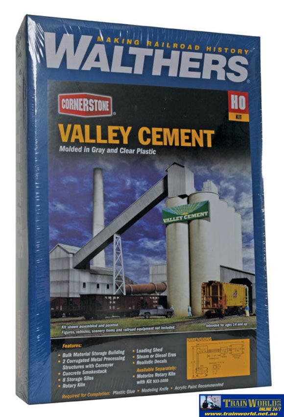 Wal-3098 Walthers Cornerstone Kit Valley Cement Ho Scale Structures