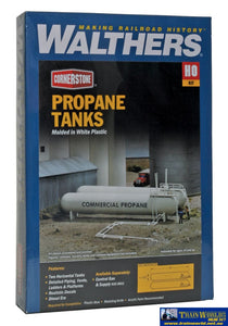 Wal-3129 Walthers Cornerstone Kit Propane Tanks Ho Scale Structures