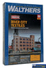 Wal-3178 Walthers Cornerstone Kit River City Textiles Background Building Ho Scale Structures