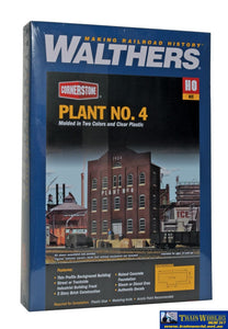 Wal-3183 Walthers Cornerstone Kit Plant No. 4 Background Building Ho Scale Structures