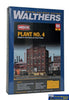 Wal-3183 Walthers Cornerstone Kit Plant No. 4 Background Building Ho Scale Structures