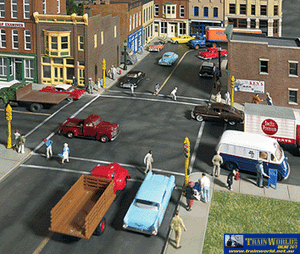 Wal-3194 Walthers Cornerstone Kit Asphalt Street System Ho Scale Structures