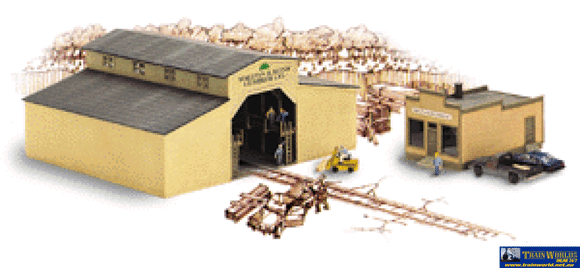 Wal-3235 Walthers Cornerstone Kit Walton & Sons Lumber N Scale Structures