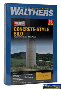 Wal-3332 Walthers Cornerstone Kit Concrete-Style Silo Ho Scale Structures