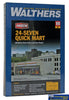 Wal-3477 Walthers Cornerstone Kit 24-Seven Quick Mart Ho Scale Structures