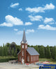 Wal-3496 Walthers Cornerstone Kit Brick Church Ho Scale Structures
