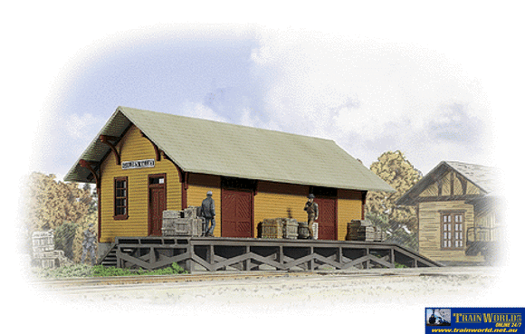 Wal-3533 Walthers Cornerstone Kit Golden Valley Freight House Ho Scale Structures