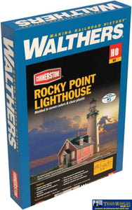 Wal-3663 Walthers Cornerstone Kit Rocky Point Lighthouse Ho Scale Structures