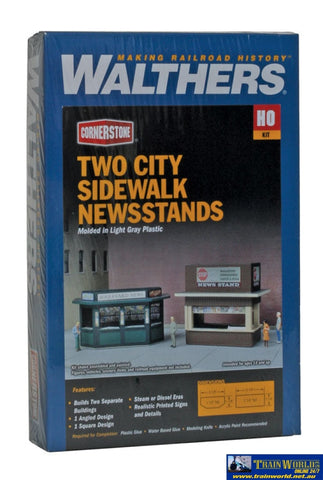 Wal-3773 Walthers Cornerstone Kit Newsstands X 2 Ho Scale Structures