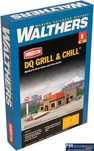Wal-3846 Walthers Cornerstone Kit Dq Grill & Chill(R) N Scale Structures