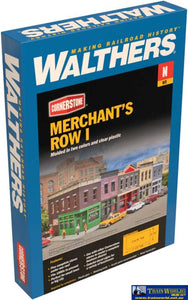 Wal-3850 Walthers Cornerstone Kit Merchants Row I N Scale Structures