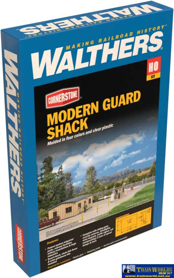 Wal-4076 Walthers Cornerstone Kit Modern Guard Shack Ho Scale Structures