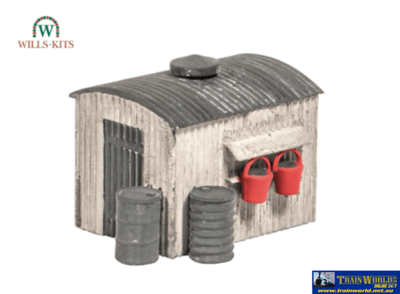 Wil-Ss22 Wills Kits Ss22 Lamp Huts (2) With Oil Drums (4) Footprint: 44Mm X 37Mm Oo-Scale Structures