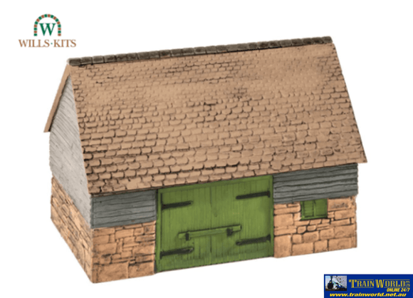 Wil-Ss30 Wills Kits Ss30 Stone & Timber Barn Footprint: 103Mm X 68Mm Oo-Scale Structures