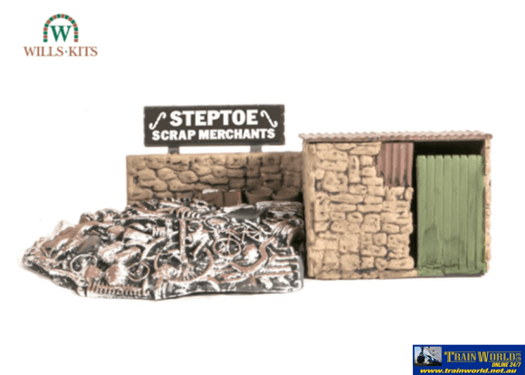 Wil-Ss40 Wills Kits Ss40 Scrap-Yard Footprint: 98Mm X 46Mm Oo-Scale Structures