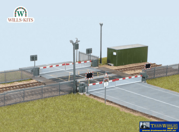 Wil-Ssm318 Wills Kits Ssm318 Modern Level-Crossing With Barriers Oo-Scale Structures