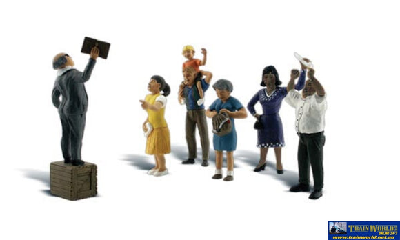 Woo-A1925 Woodland Sermon On A Crate (7-Pack) Ho Scale Figure