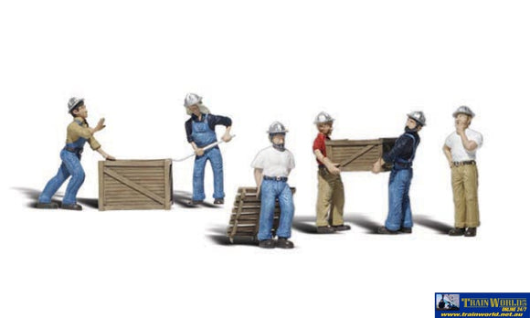 Woo-A2123 Woodland Scenics Dock Workers (6-Pack) N Scale Figure