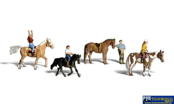 Woo-A2159 Woodland Scenics Horseback Riders (8-Pack) Ho Scale Figure