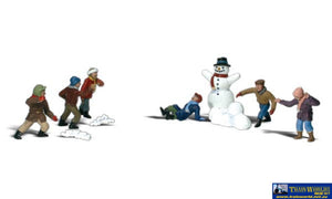 Woo-A2183 Woodland Scenics Snowball Fight (10-Pack) N Scale Figure