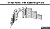 Woo-C1152 Woodland Scenics Tunnel-Portals Single-Track Concrete (2-Pieces) N-Scale Scenery