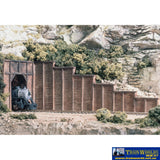 Woo-C1260 Woodland Scenics Retaining-Wall: Timber 65 X 130Mm (16.7M-Scale Length) Ho-Scale Scenery