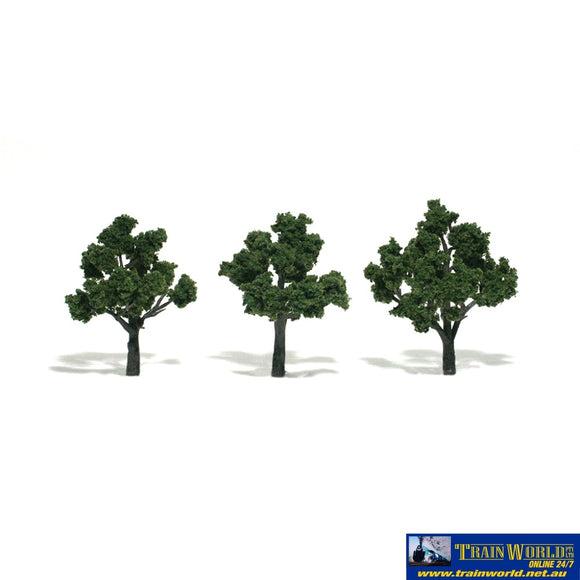 Woo-Tr1507 Woodland Scenics Realistic-Trees Medium-Green (3) 76.2-101Mm (3-4) Height Scenery